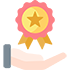 Employee achievement award and recognition illustration